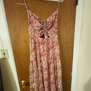 ASTR The Label Brandy floral cinched dress
